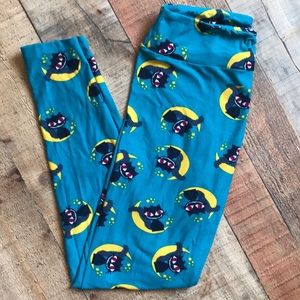 Lularoe Halloween Leggings - cat print